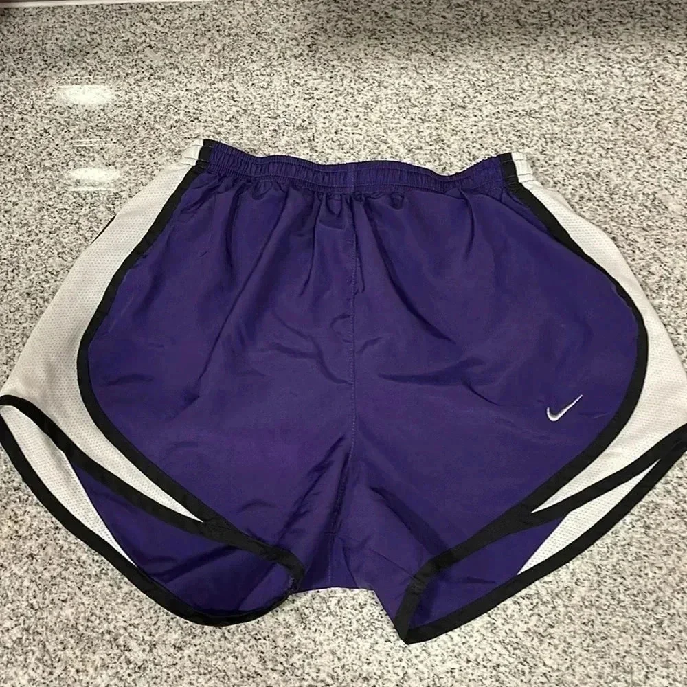 Nike shorts size XS purple, white and black